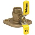 Nibco 3/4in. Brass IPS Threaded Isolator Full Port Ball Valve with Rotating Flange and Adjustable Pk Gland 41403W